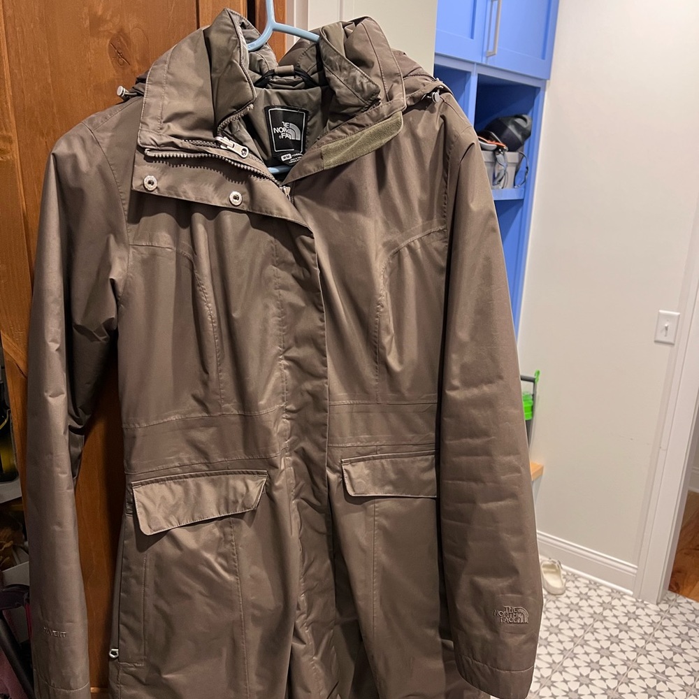 North Face Green 3-in-one winter coat